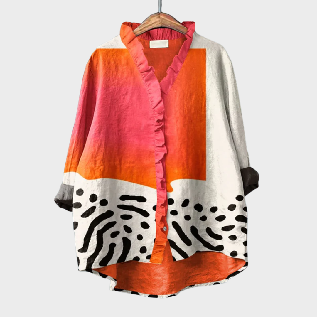 Blusa Leve Fluida Manga Versátil