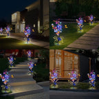 Maren | Luzes Solares de Borboleta para Jardim | 2 Pacotes, 56 LEDs, IP65 | Decoração Externa