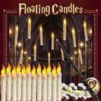 Giselle | Velas LED Flutuantes sem Chama | 12 Unidades com Controlo Remoto | Decoração Natal e Halloween