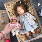 Ivy | Boneca Waldorf Artesanal Algodão Lã