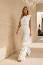Conjunto Feminino 2 Peças Calça Wide Leg