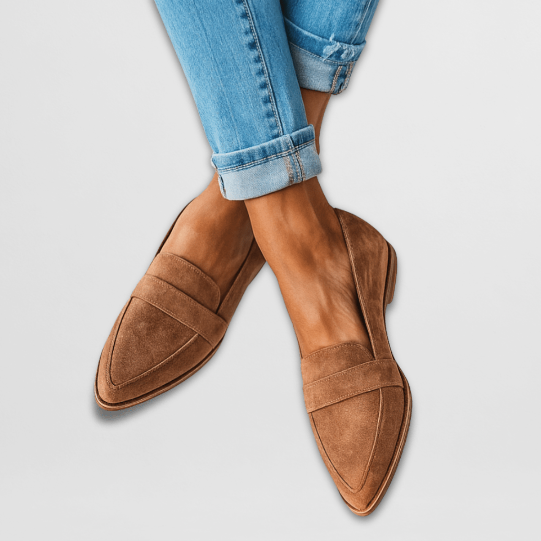 Kestrel | Mocassins Femininos Camurça Ortopédicos