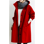 Verena | Casaco Trench Feminino Longo com Capuz