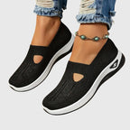 Sapatos ortopédicos de caminhada femininos antiderrapantes com suporte ergonómico