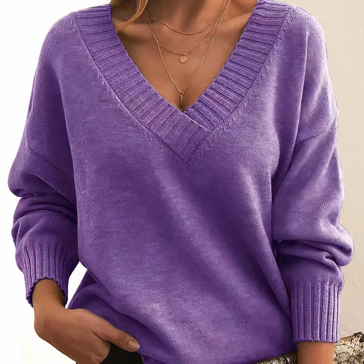 Aria | Mulher Caxemira Camisola Malha