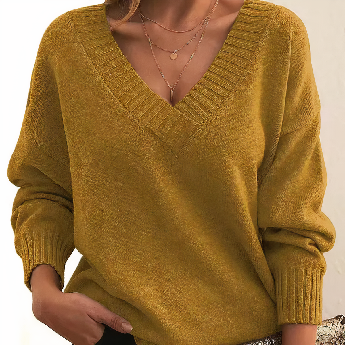 Aria | Mulher Caxemira Camisola Malha