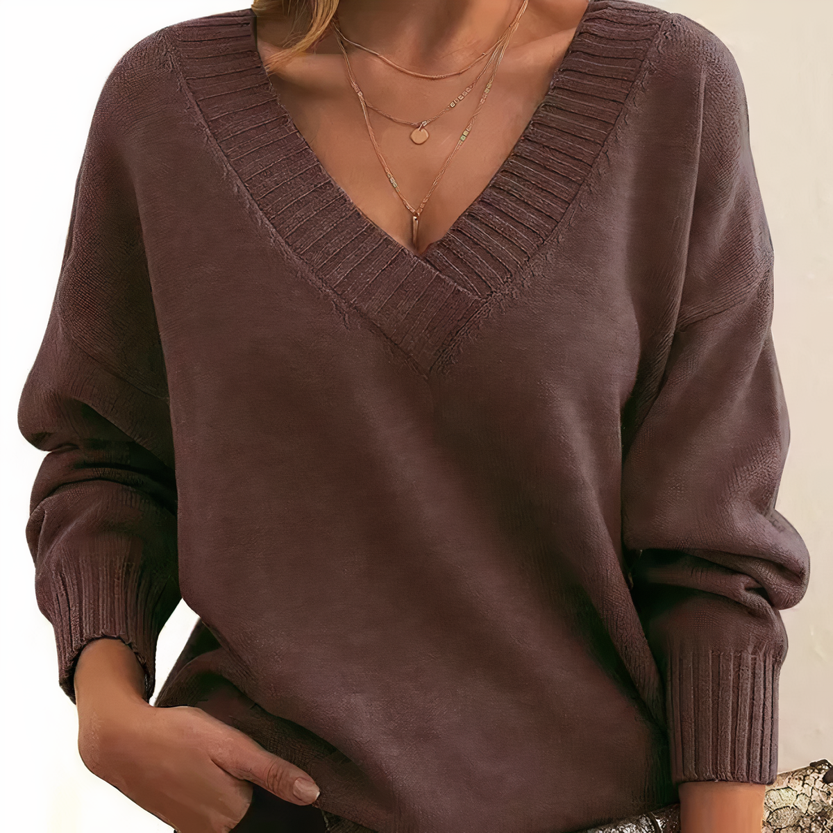 Aria | Mulher Caxemira Camisola Malha