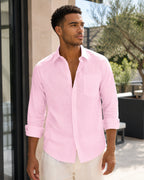 Camisa de Homem de Manga Comprida | Corte Casual com Botões
