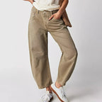 Anouk | Mulher Jeans Baggy Cintura Alta Relaxado