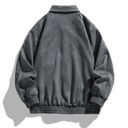 Thea | Homens Bomber Jacket Oversize Retrô com Botões