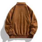 Thea | Homens Bomber Jacket Oversize Retrô com Botões