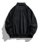 Thea | Homens Bomber Jacket Oversize Retrô com Botões