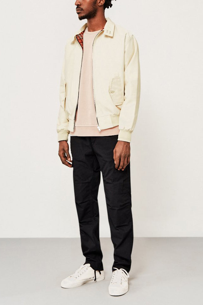Homem Bomber Jacket Harrington com Fecho de Correr