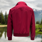 Homem Bomber Jacket Harrington com Fecho de Correr