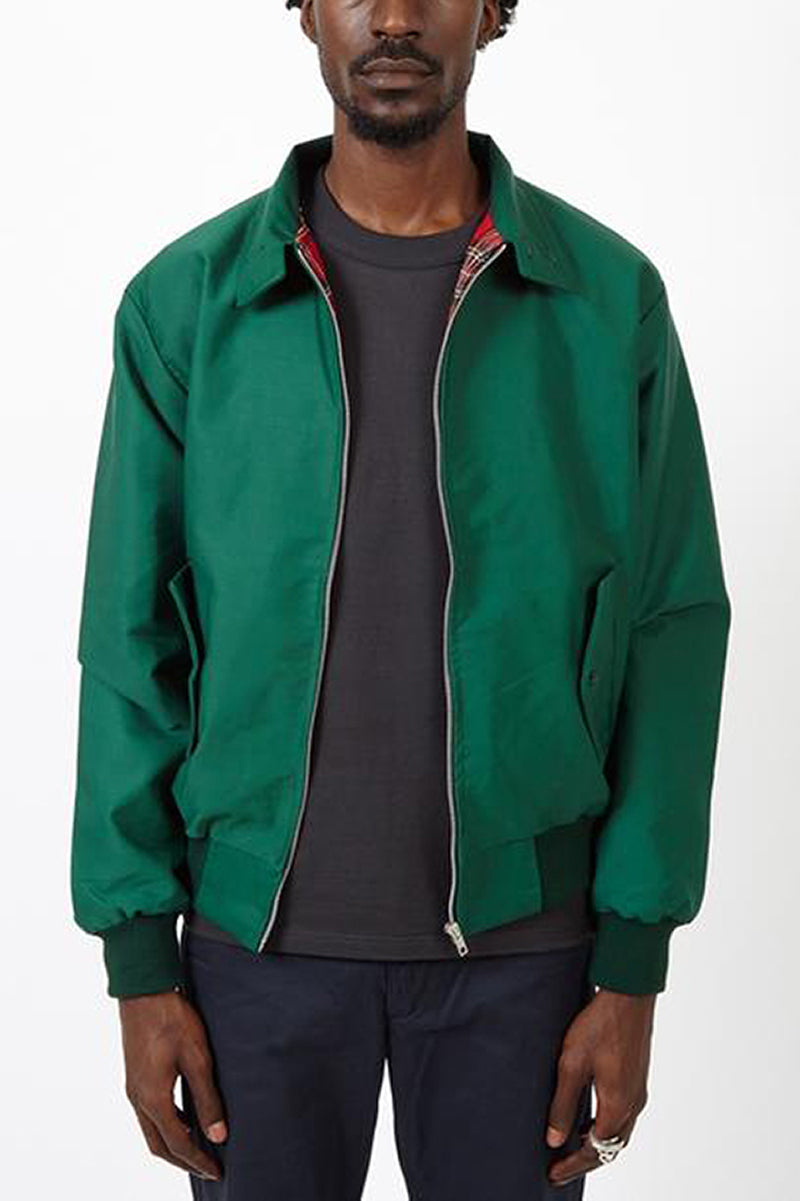 Homem Bomber Jacket Harrington com Fecho de Correr