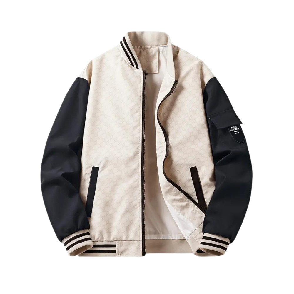 Greta | Homem Bomber Jacket com Fecho de Correr