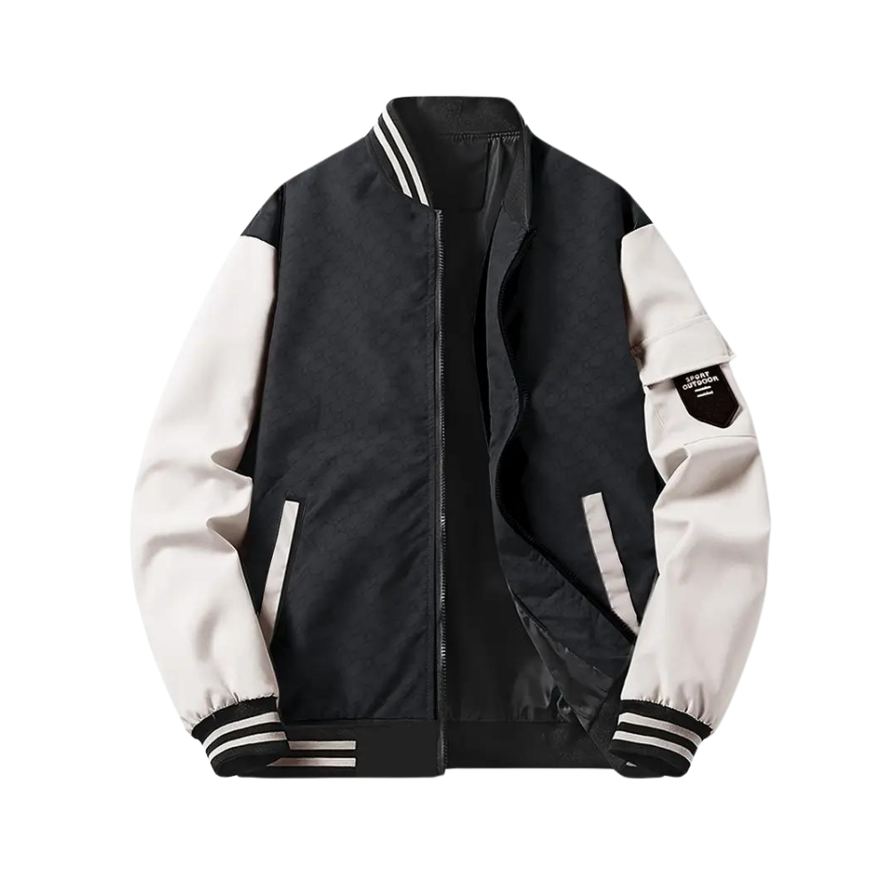 Greta | Homem Bomber Jacket com Fecho de Correr