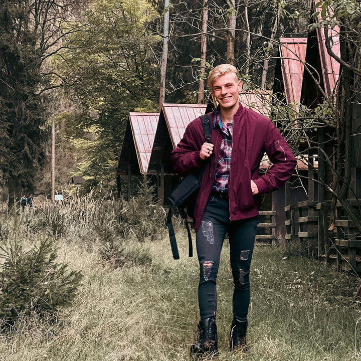 Vianne | Homens Bomber Jacket Leve Corta-Vento