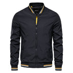 Talia | Homem Bomber Jacket Slim Fit com Fecho de Correr