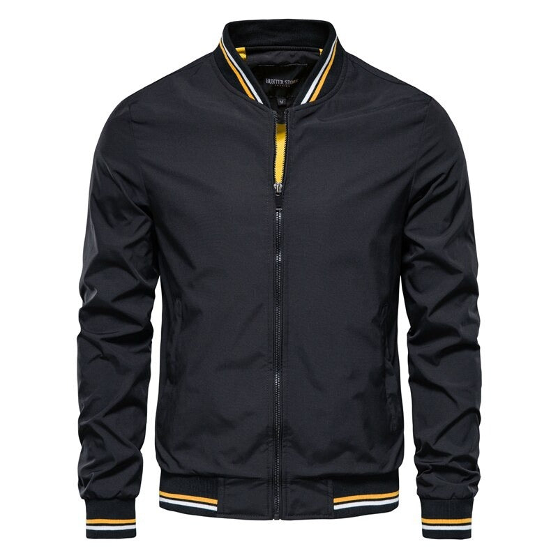 Talia | Homem Bomber Jacket Slim Fit com Fecho de Correr