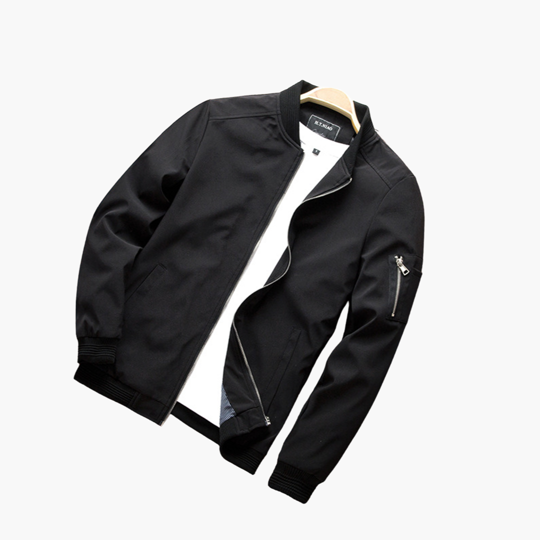 Una | Jaqueta Bomber Masculina com Fecho de Correr