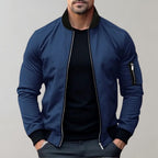Hazel | Homem Bomber Jacket Leve com Fecho de Correr