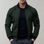 Hazel | Homem Bomber Jacket Leve com Fecho de Correr