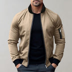 Hazel | Homem Bomber Jacket Leve com Fecho de Correr