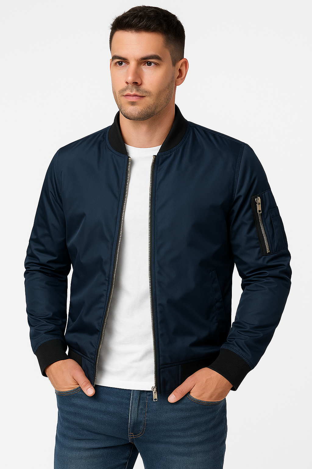 Zara | Homem Bomber Jacket Corta-Vento