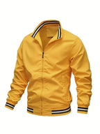 Thea | Homem Bomber Jacket Corta Vento com Fecho