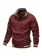 Thea | Homem Bomber Jacket Corta Vento com Fecho