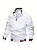 Thea | Homem Bomber Jacket Corta Vento com Fecho