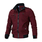 Nova | Homens Bomber Jacket com Fecho de Correr