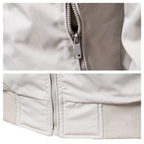 Delphine | Homem Bomber Jacket com Fecho de Correr Corta-Vento