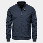 Delphine | Homem Bomber Jacket com Fecho de Correr Corta-Vento