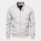 Delphine | Homem Bomber Jacket com Fecho de Correr Corta-Vento