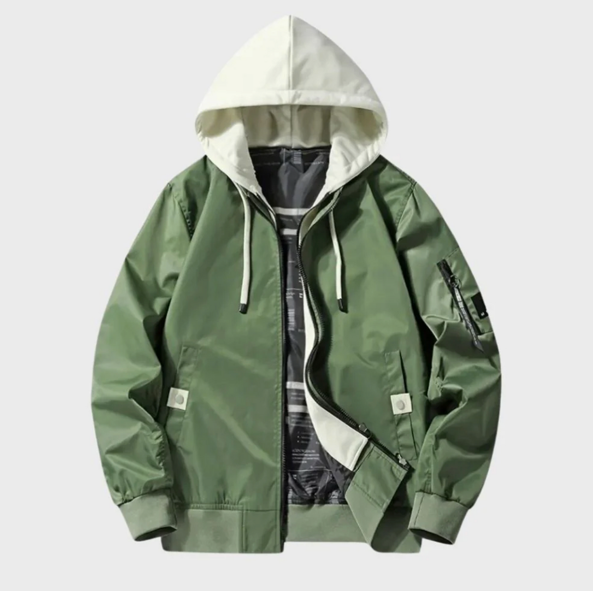 Seraphina | Homens Bomber com Capuz Corta-Vento