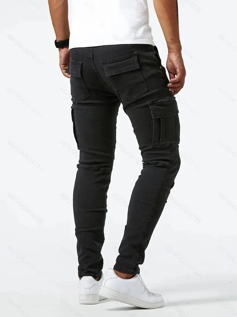 Mira | Calças Cargo Denim Masculinas