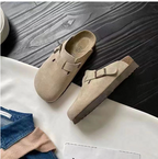 Vera | Tamancos Femininos Fivela Ajustável Casual