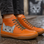 Mira | Botas Femininas com Estampa de Gato Inverno