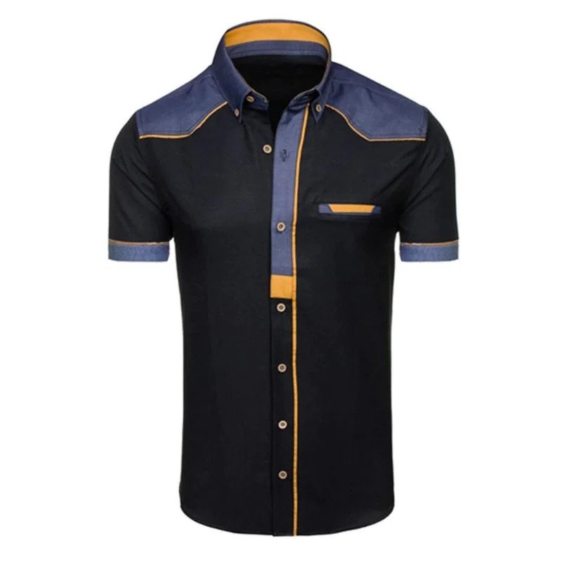 Tessa | Homem Denim Polo Slim Fit com Bolso