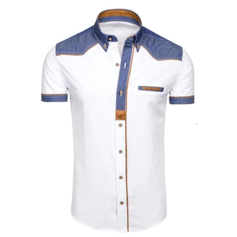 Tessa | Homem Denim Polo Slim Fit com Bolso