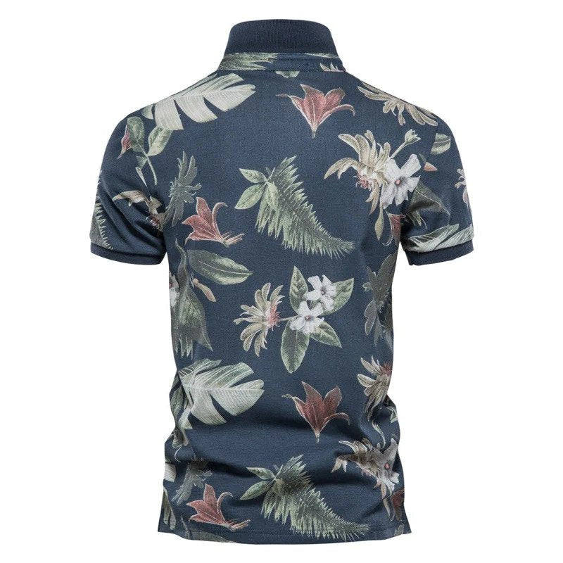 Quinn | Homem Polo Havaiano Manga Curta