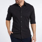 Ottoline | Camisa Social Masculina Manga Longa Sem Vinco