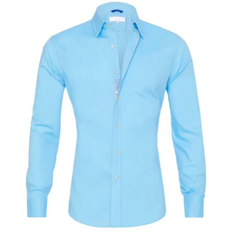 Ottoline | Camisa Social Masculina Manga Longa Sem Vinco
