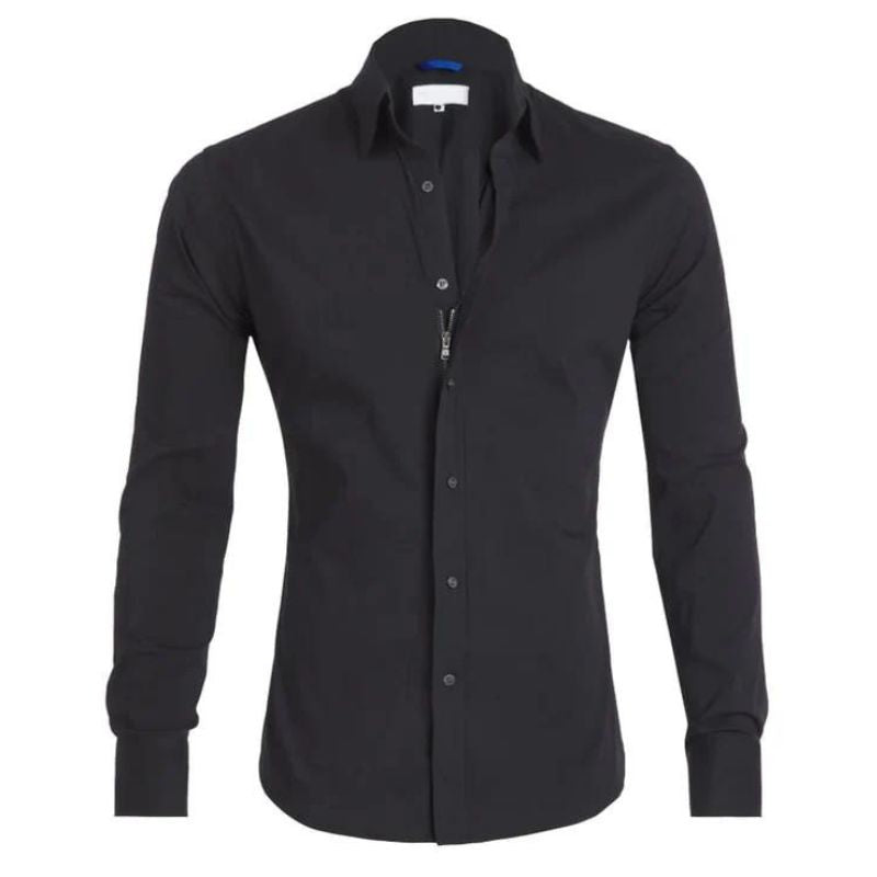 Ottoline | Camisa Social Masculina Manga Longa Sem Vinco