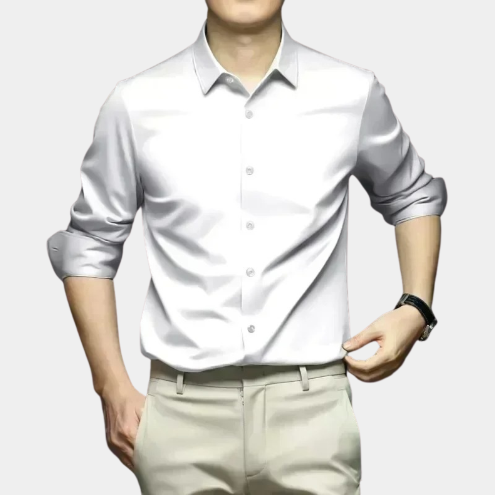 Valentina | Camisa Manga Longa Masculina Sem Passar a Ferro