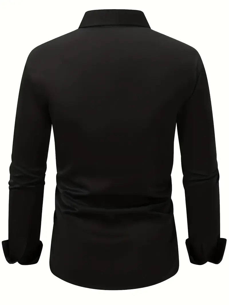 Halle | Camisa Masculina Slim Fit Sem Passar a Ferro