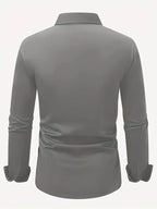 Halle | Camisa Masculina Slim Fit Sem Passar a Ferro