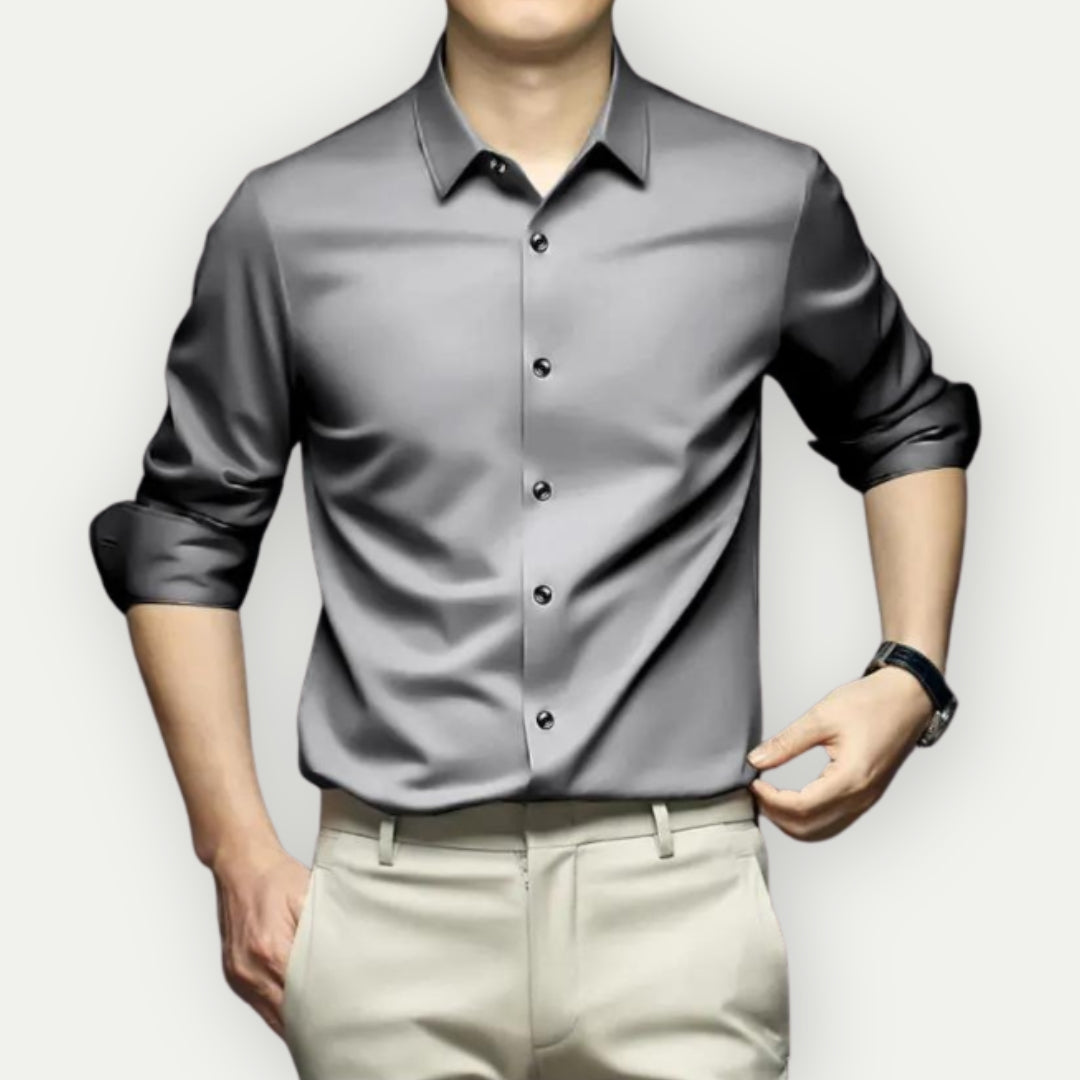 Edith | Camisa Social Masculina Sem Passar a Ferro